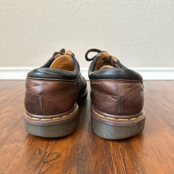Vintage Dr. Martens Mens Oxford Shoes Brown Leather ENGLAND MADE - Picture 8 of 11